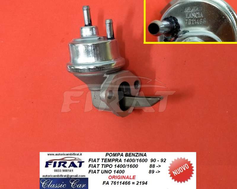 POMPA BENZINA FIAT TEMPRA-TIPO-UNO 1400 (7611466)